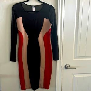 Love j midi long sleeve dress